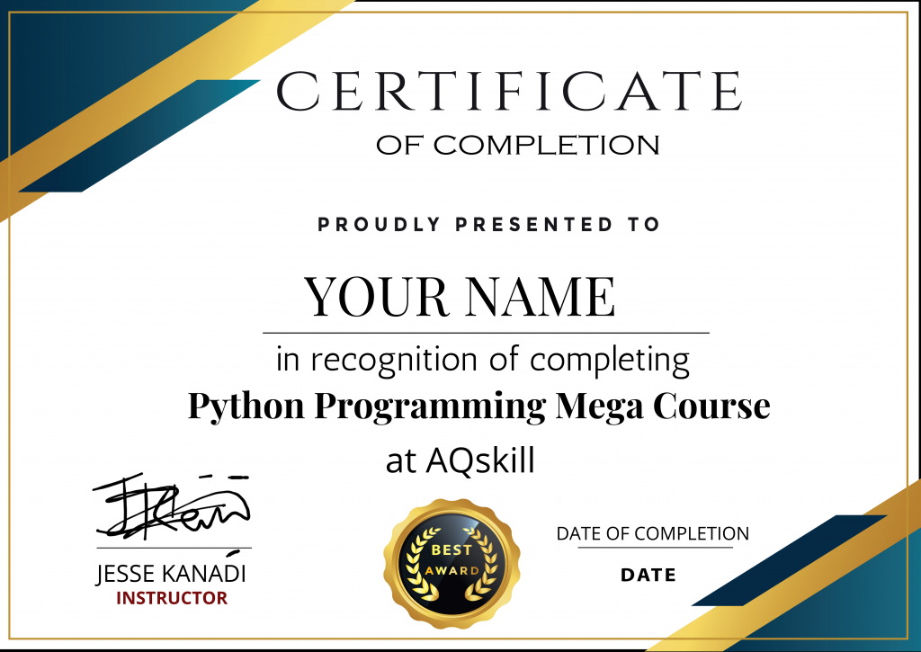 Python Programming Mega Course - From Zero to Hero | AQskill